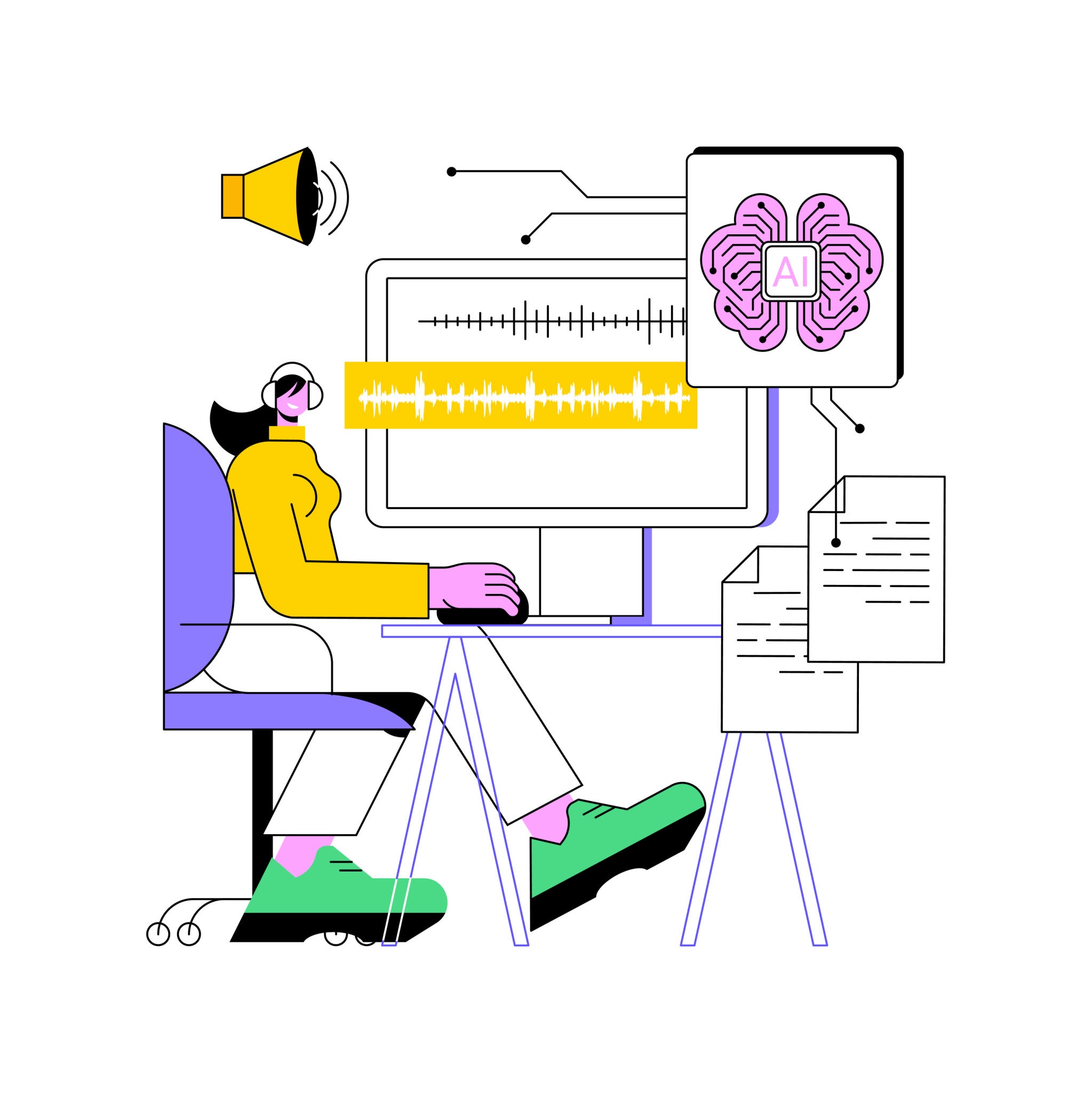 AI productivity workflow with instant summaries