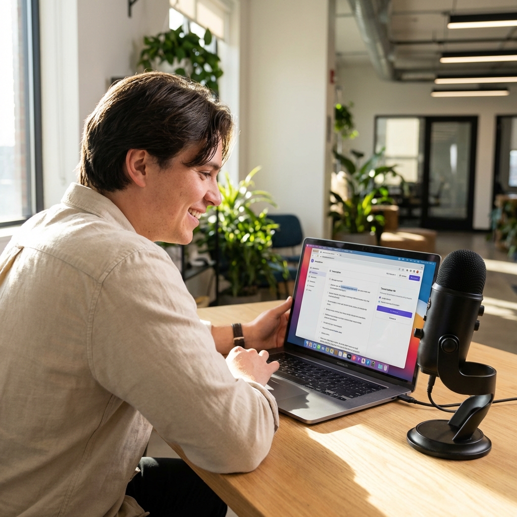 Large audio file transcription